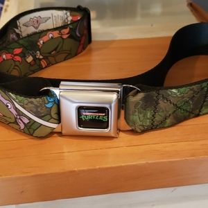Ninja turtle seat belt buckle belt